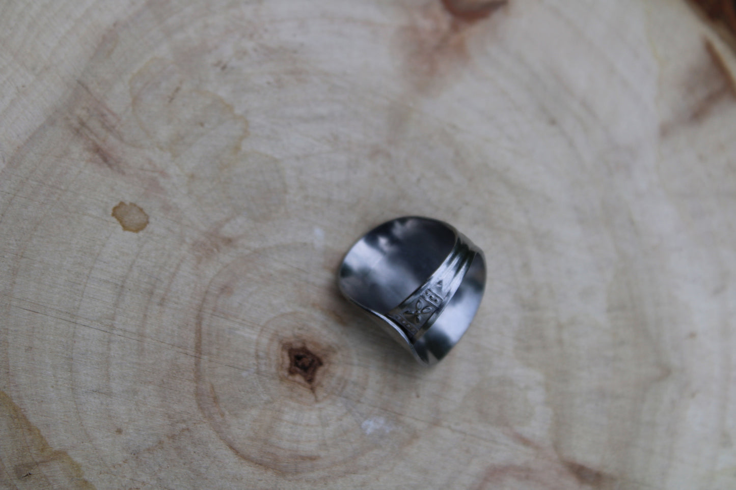 Spoon Ring with vintage detail